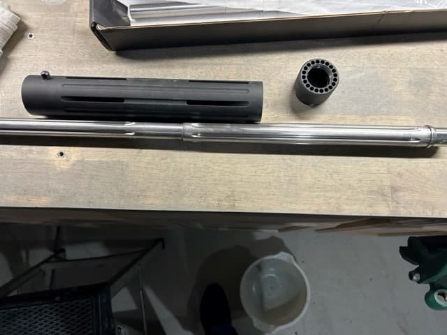 AR-15 barrel and handguard