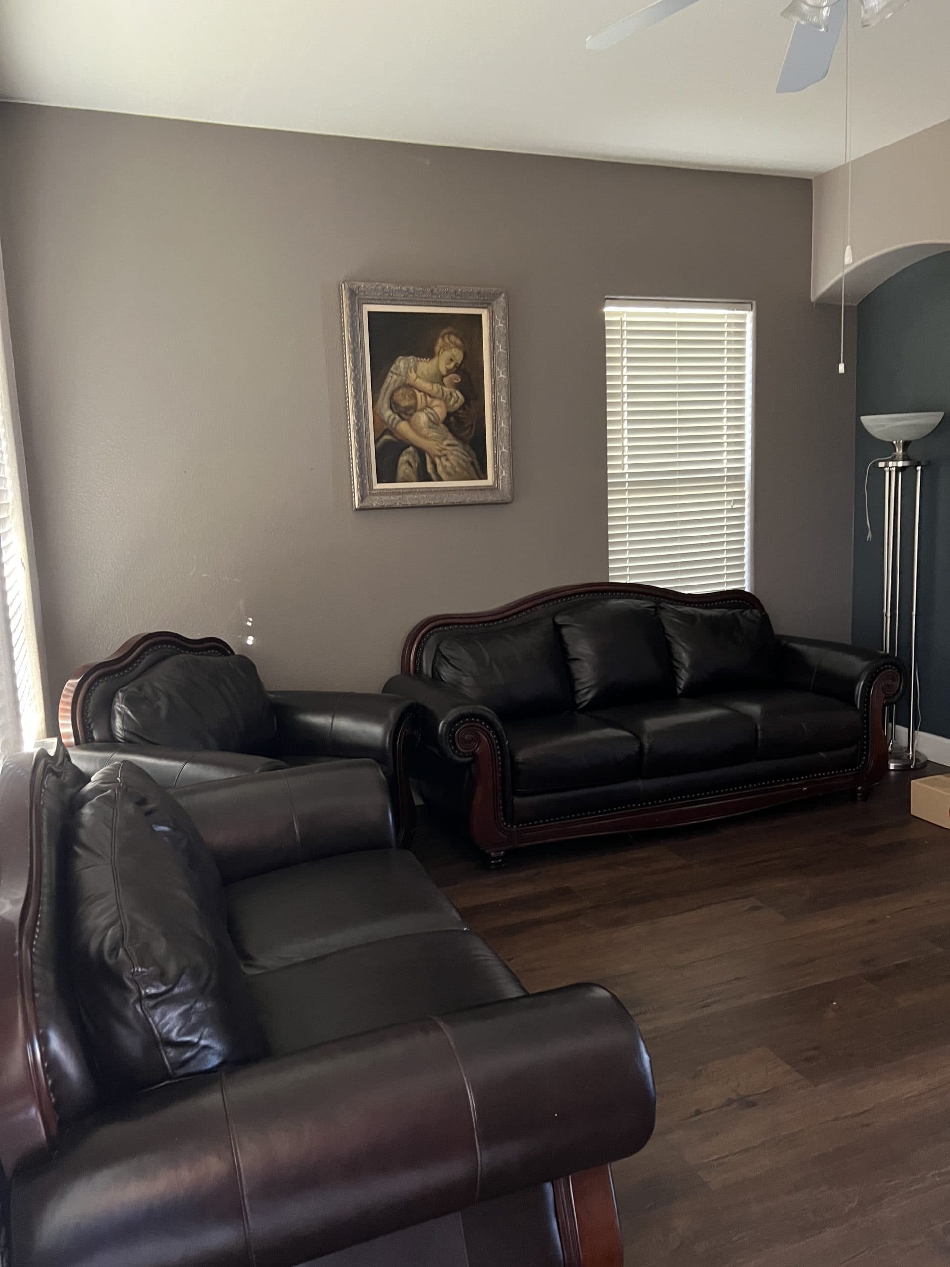 3 piece leather sofa set