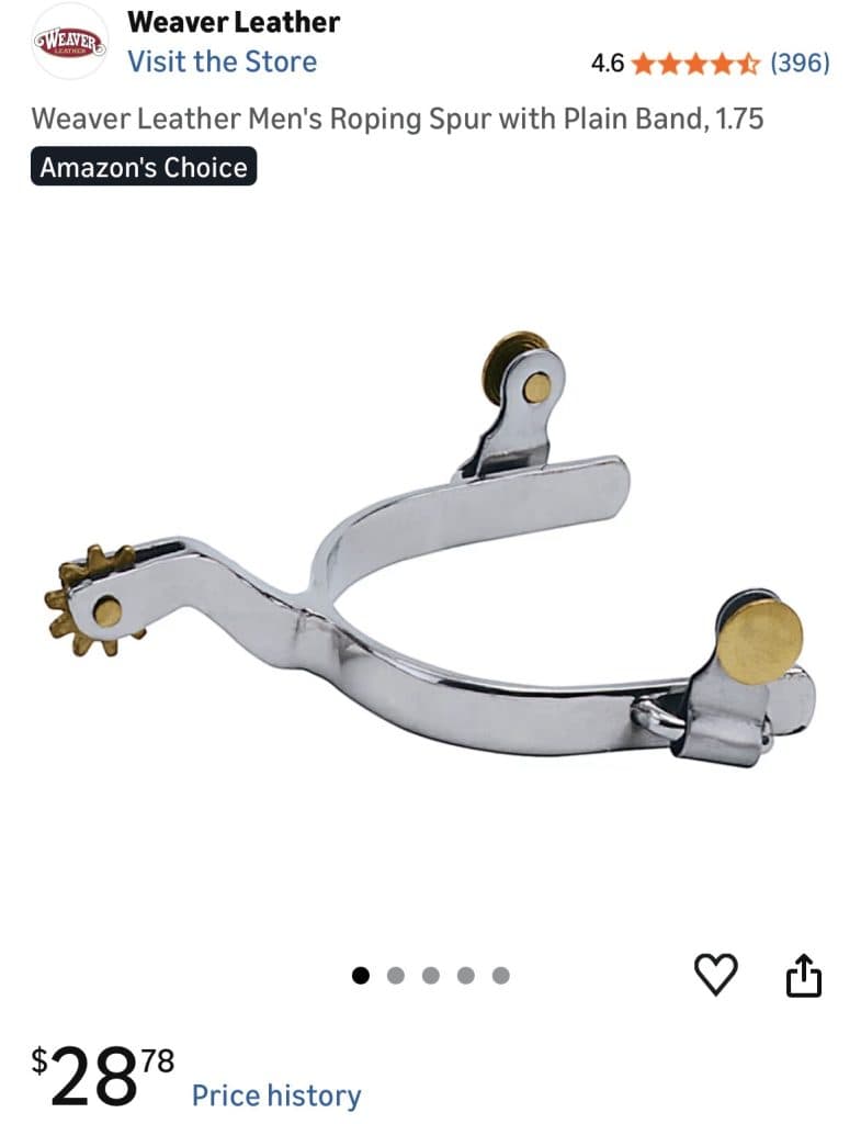 New spurs/straps