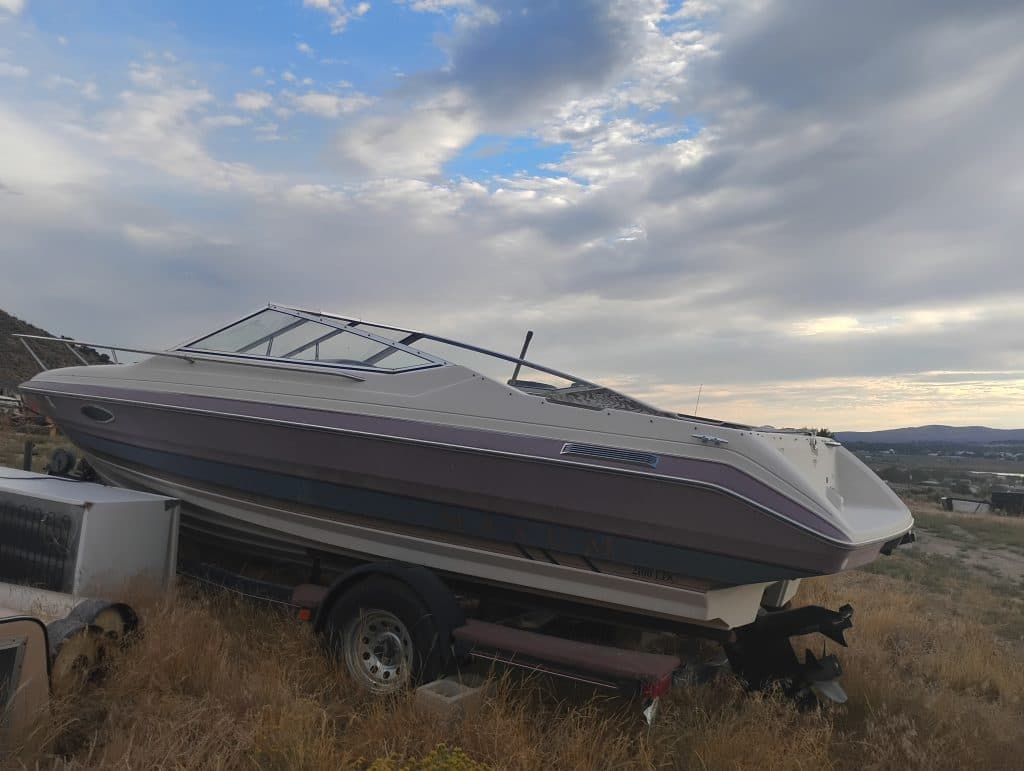 1991 maxum boat with trailer