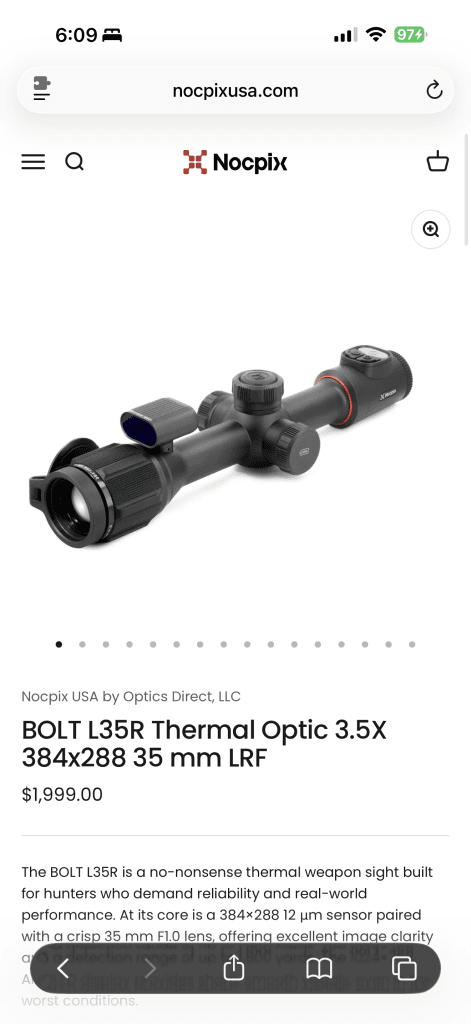 Thermal scope