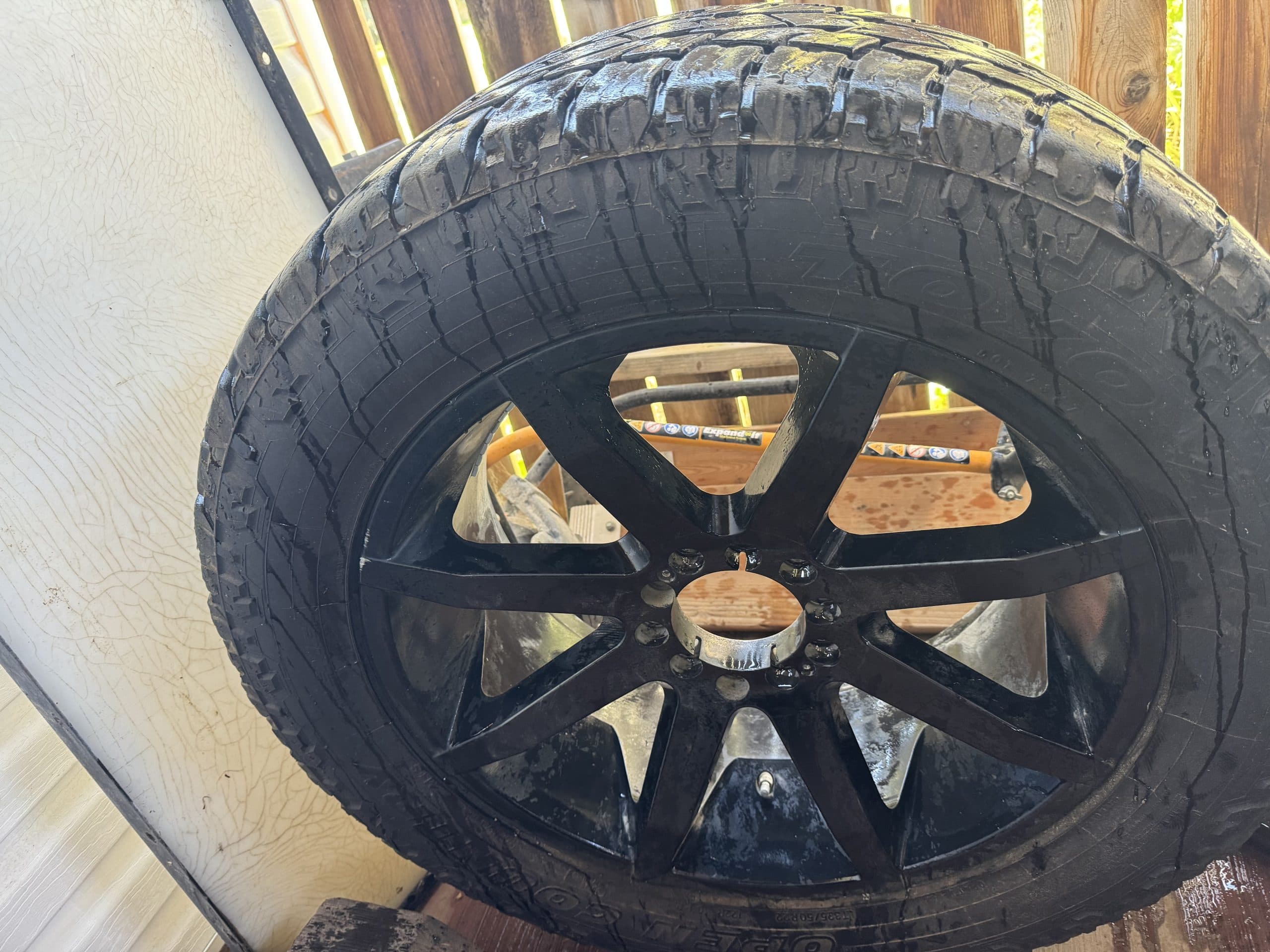 4 off-road rims and tires