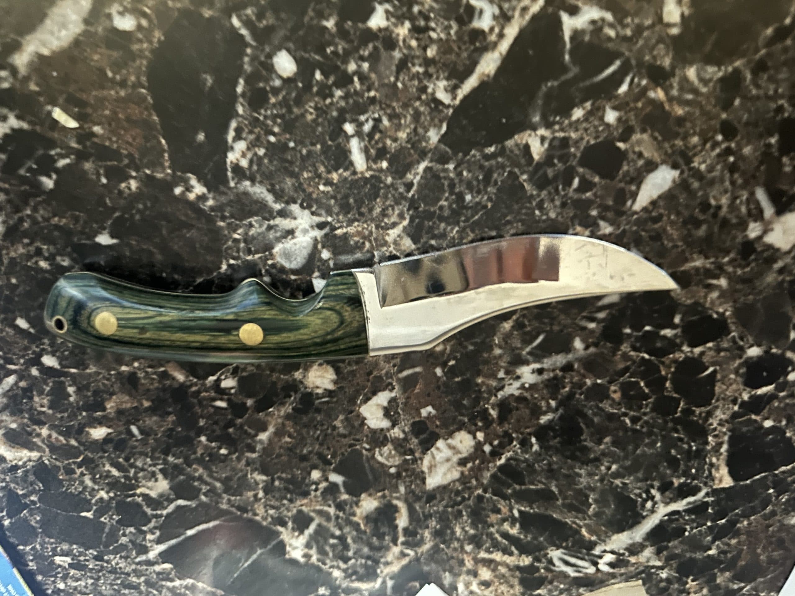 Custom made full tang hunting knife