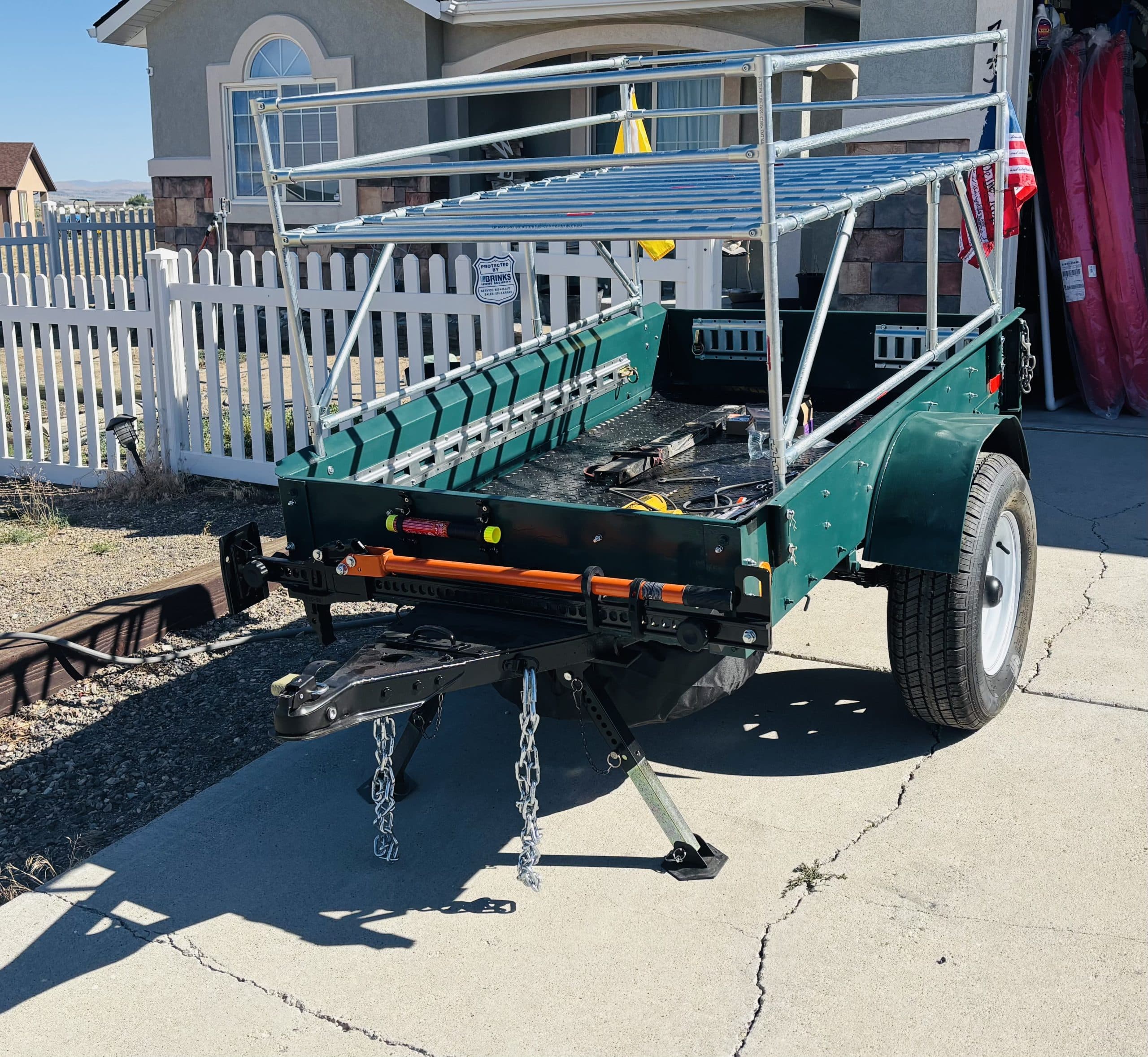 Military jeep cam trailer fresh build