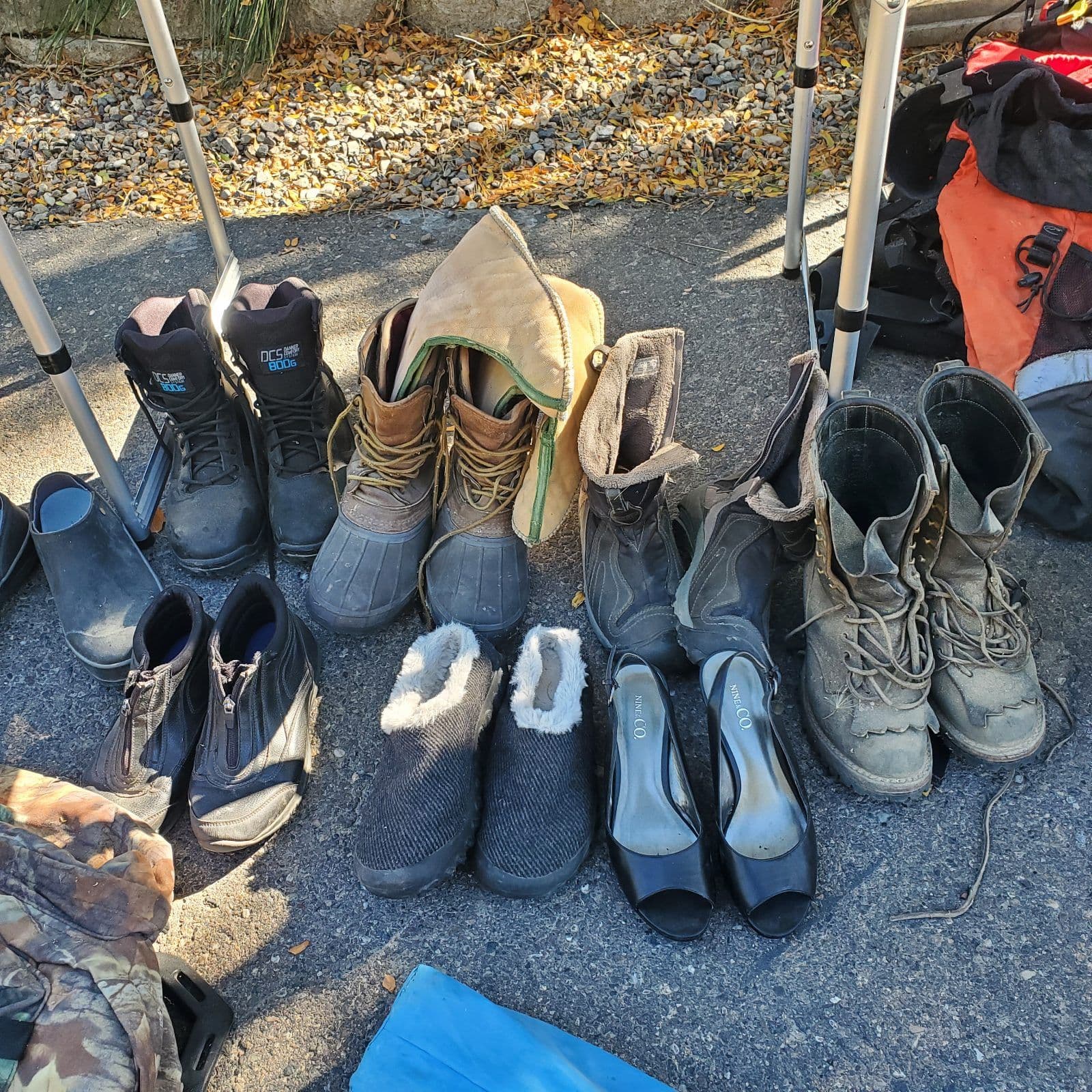 Women's 7.5-8 shoes,boots - heavy duty winter boots plus White's Fireline boots (10" uppers)