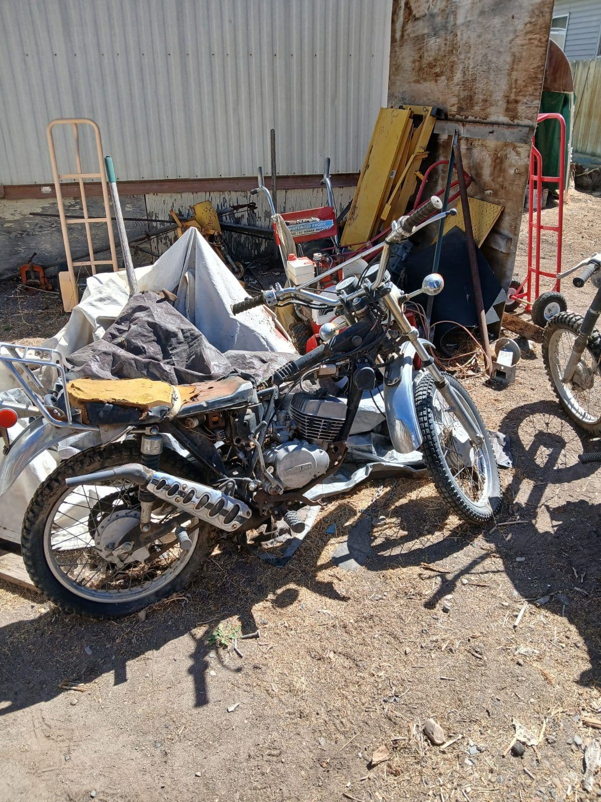 Old motorcycles to be used for parts