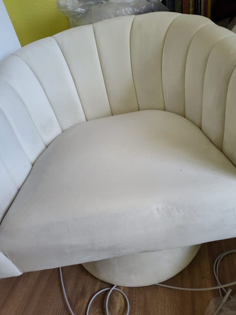 Pair Velvet Rotating Bucket Chair